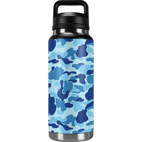 Light Blue Street Camo YETI Rambler 36oz Bottle Skin