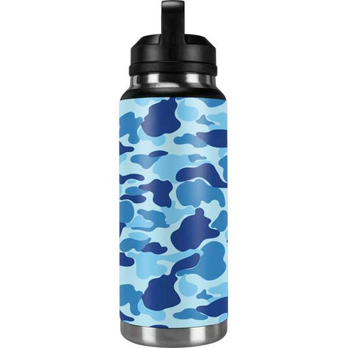 Light Blue Street Camo YETI Rambler 36oz Bottle Skin