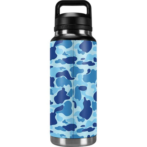Light Blue Street Camo YETI Rambler 36oz Bottle Skin