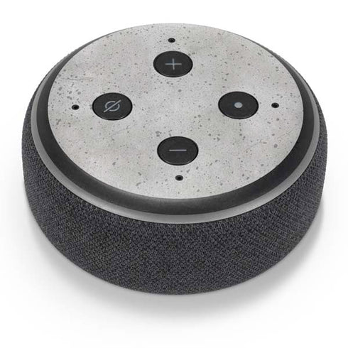 Light Grey Concrete Amazon Echo Dot Skin