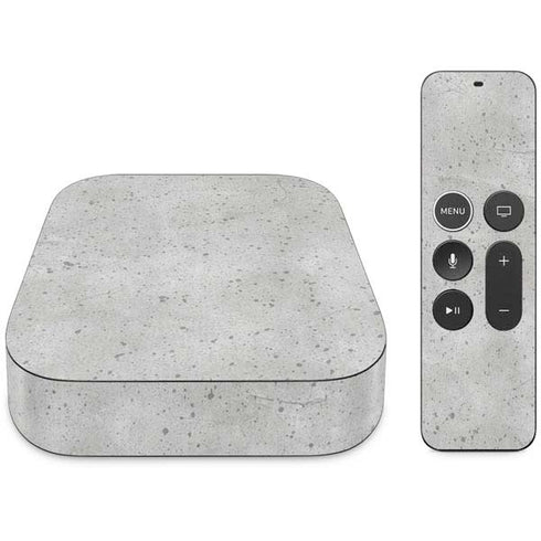 Light Grey Concrete Apple TV Skin