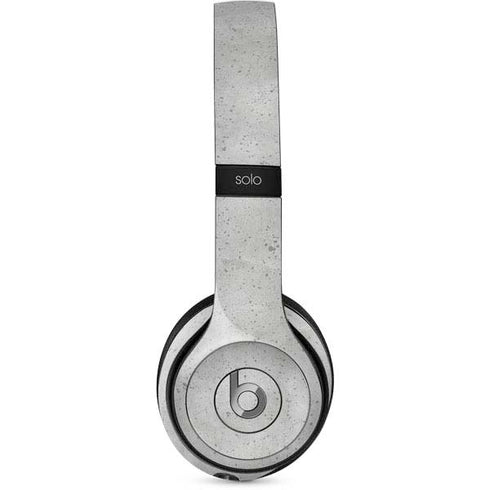 Light Grey Concrete Beats Solo 2 Wired Skin