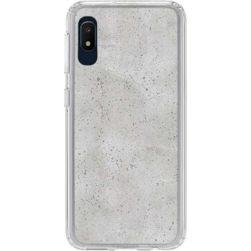 Light Grey Concrete Galaxy A10e Clear Case