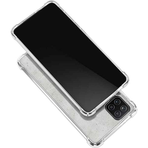 Light Grey Concrete Galaxy A12 Clear Case