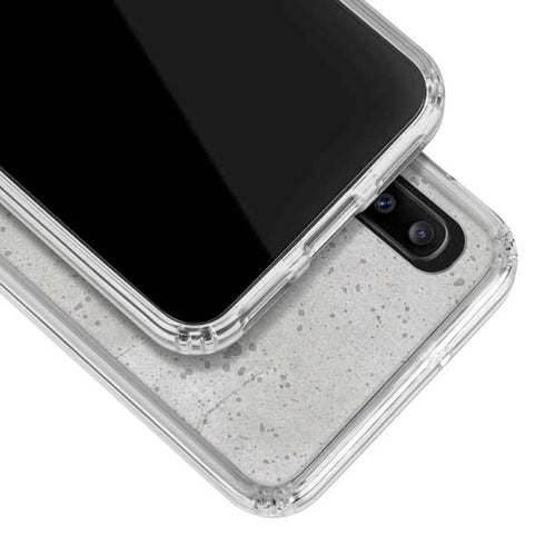 Light Grey Concrete Galaxy A20 Clear Case