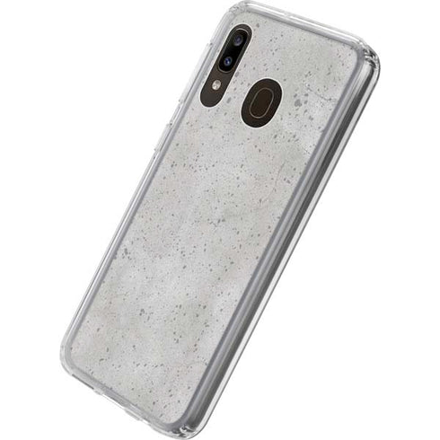 Light Grey Concrete Galaxy A20 Clear Case