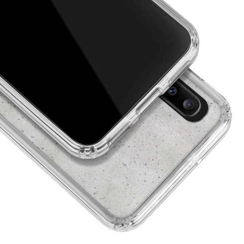 Light Grey Concrete Galaxy A30 Clear Case
