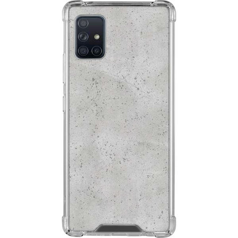 Light Grey Concrete Galaxy A51 5G Clear Case