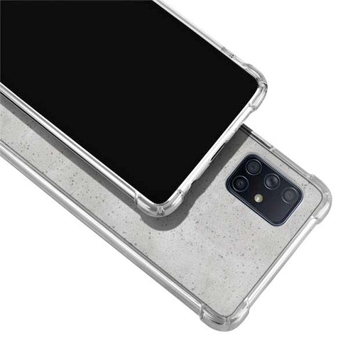 Light Grey Concrete Galaxy A51 5G Clear Case