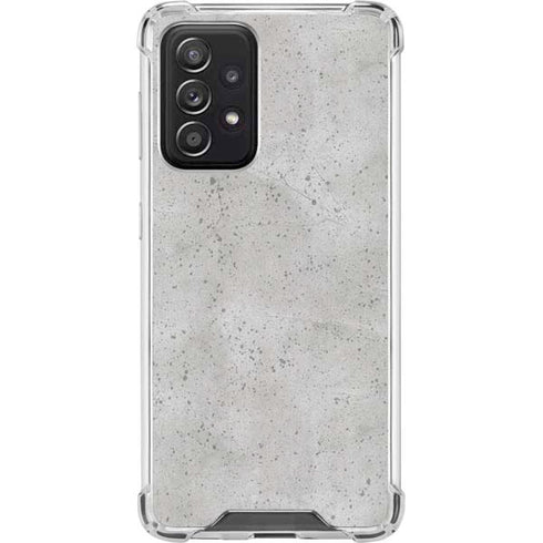 Light Grey Concrete Galaxy A52 5G Clear Case