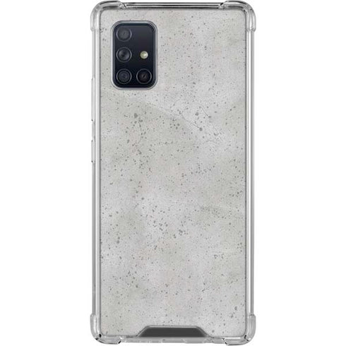 Light Grey Concrete Galaxy A71 5G Clear Case