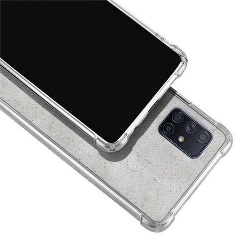 Light Grey Concrete Galaxy A71 5G Clear Case