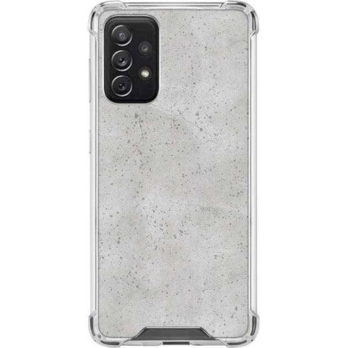 Light Grey Concrete Galaxy A72 5G Clear Case