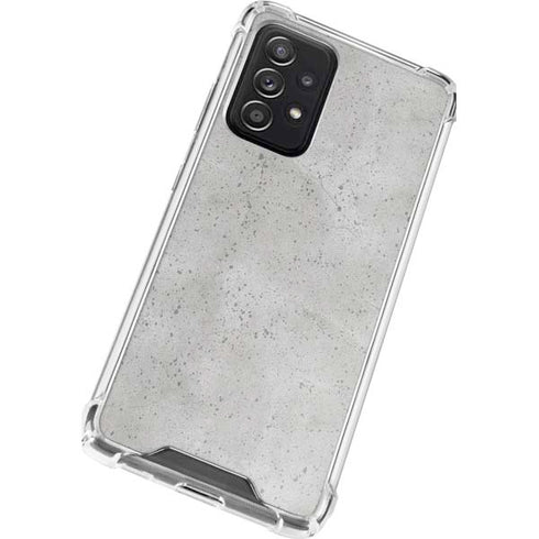 Light Grey Concrete Galaxy A72 5G Clear Case
