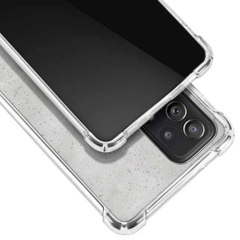 Light Grey Concrete Galaxy A72 5G Clear Case