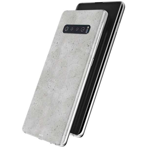 Light Grey Concrete Galaxy S10 Plus Skin