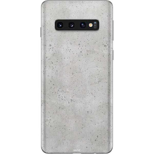 Light Grey Concrete Galaxy S10 Skin