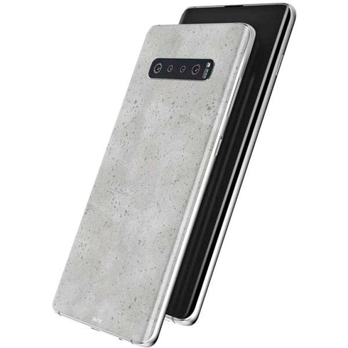 Light Grey Concrete Galaxy S10 Skin