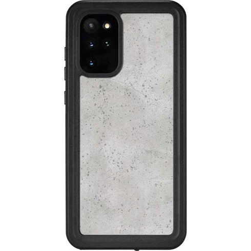 Light Grey Concrete Galaxy S20 Plus Waterproof Case