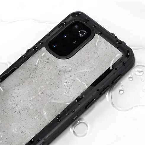 Light Grey Concrete Galaxy S20 Plus Waterproof Case