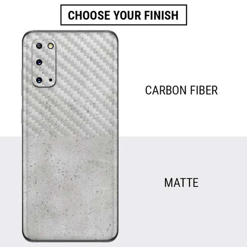 Light Grey Concrete Galaxy S20 Skin