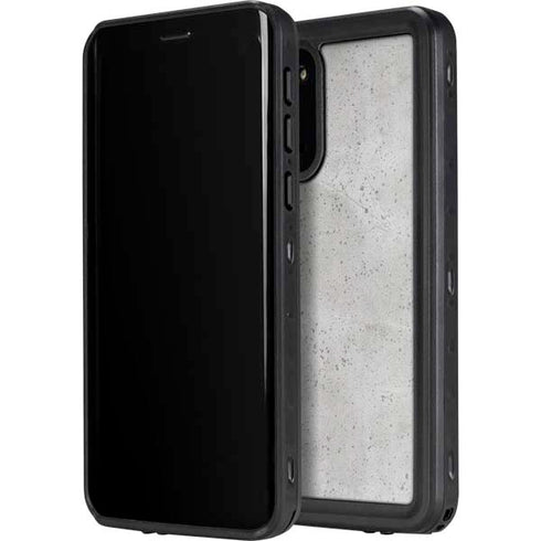 Light Grey Concrete Galaxy S20 Waterproof Case