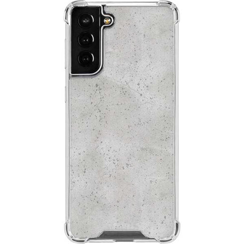 Light Grey Concrete Galaxy S21 FE Clear Case