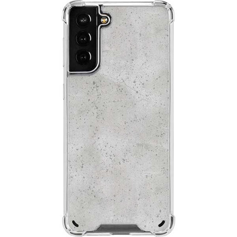 Light Grey Concrete Galaxy S21 Plus 5G Clear Case