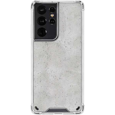 Light Grey Concrete Galaxy S21 Ultra 5G Clear Case