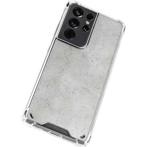 Light Grey Concrete Galaxy S21 Ultra 5G Clear Case