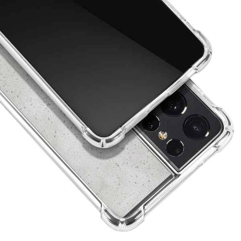 Light Grey Concrete Galaxy S21 Ultra 5G Clear Case