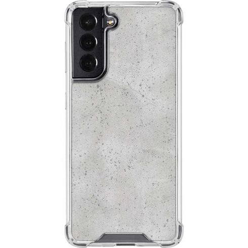 Light Grey Concrete Galaxy S22 Clear Case