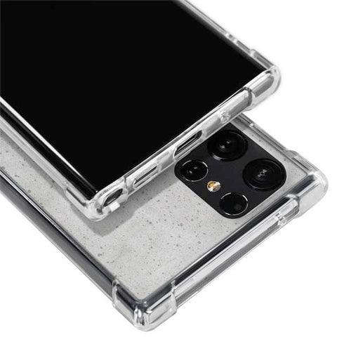 Light Grey Concrete Galaxy S22 Ultra Clear Case