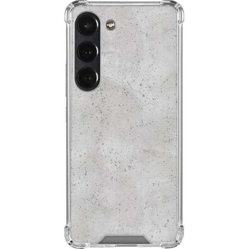 Light Grey Concrete Galaxy S23 Clear Case