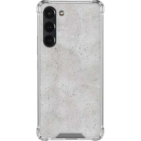 Light Grey Concrete Galaxy S23 Plus Clear Case