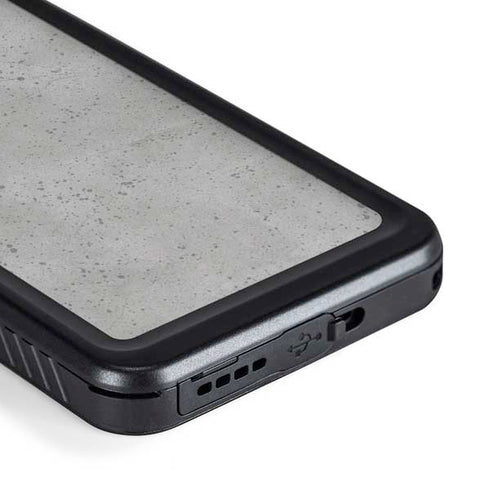 Light Grey Concrete Galaxy S23 Plus Waterproof Case