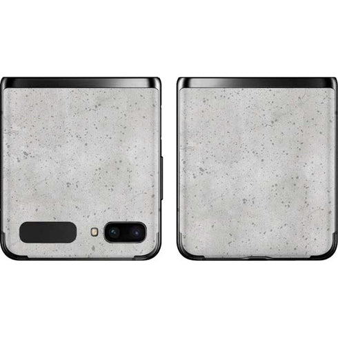 Light Grey Concrete Galaxy Z Flip Skin