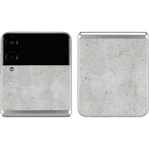 Light Grey Concrete Galaxy Z Flip4 5G Skin