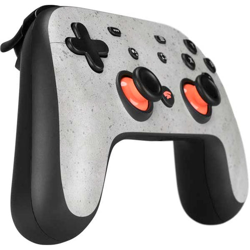 Light Grey Concrete Google Stadia Controller Skin