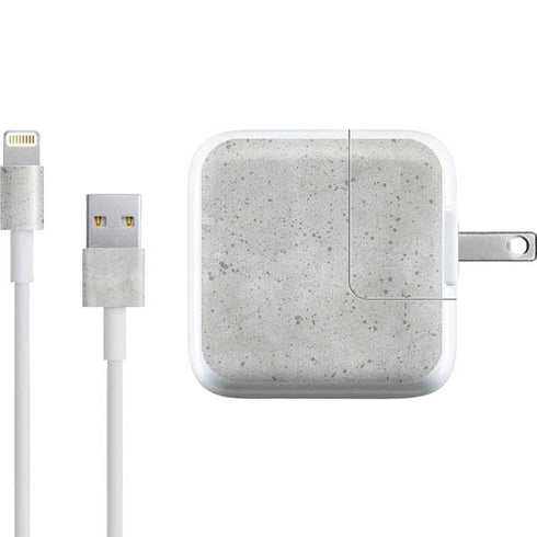 Light Grey Concrete iPad Charger (10W USB) Skin