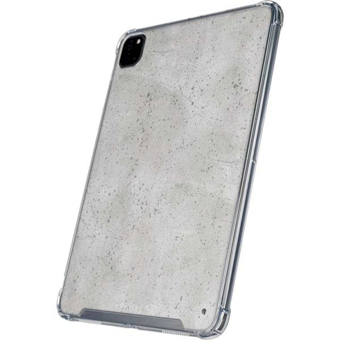 Light Grey Concrete iPad Pro 12.9in (2020) Clear Case
