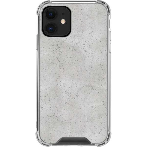 Light Grey Concrete iPhone 12 Clear Case
