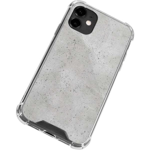 Light Grey Concrete iPhone 12 Clear Case