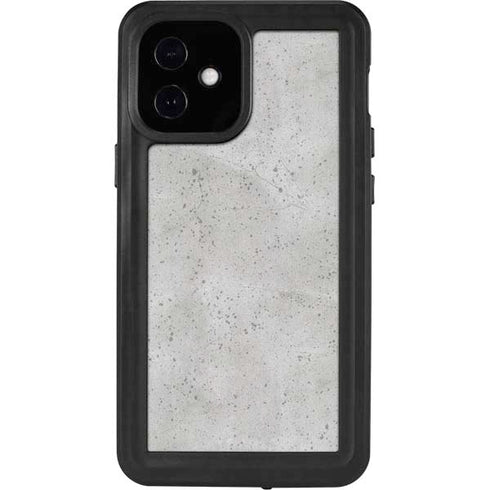 Light Grey Concrete iPhone 12 Mini Waterproof Case