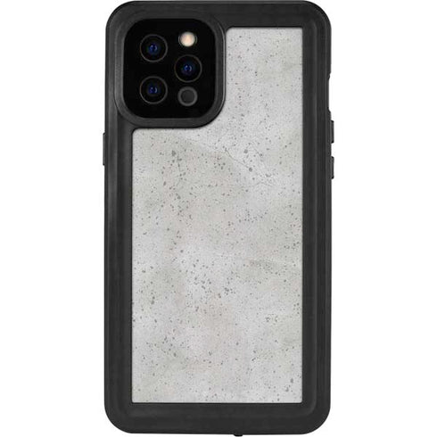 Light Grey Concrete iPhone 12 Pro Max Waterproof Case
