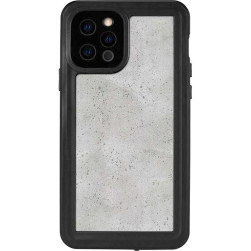 Light Grey Concrete iPhone 12 Pro Waterproof Case