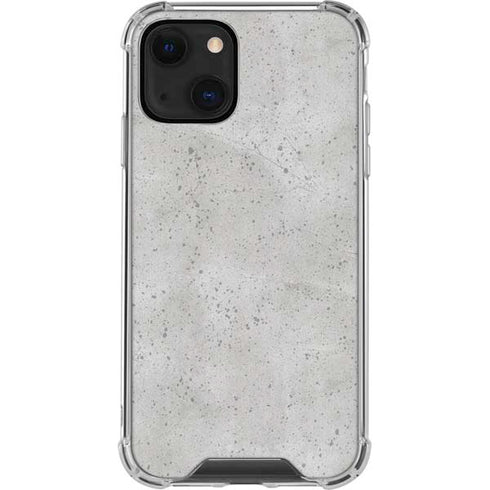 Light Grey Concrete iPhone 13 Mini Clear Case