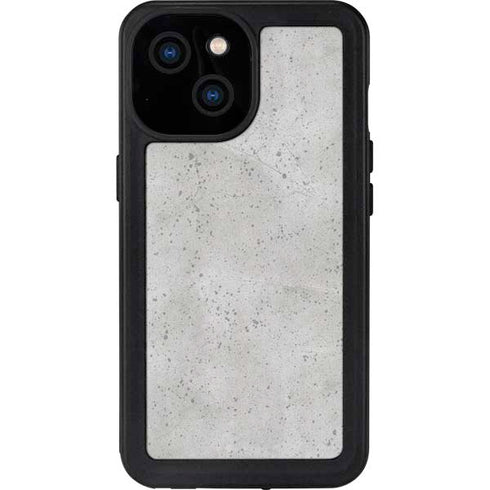 Light Grey Concrete iPhone 13 Mini Waterproof Case