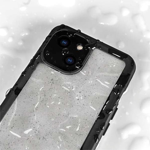 Light Grey Concrete iPhone 13 Mini Waterproof Case