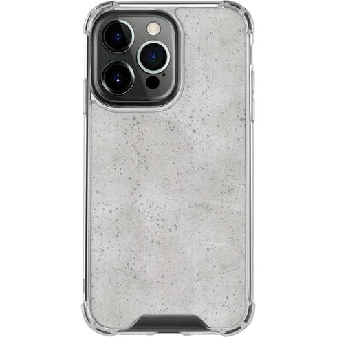 Light Grey Concrete iPhone 13 Pro Clear Case